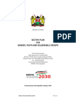Sector Plan For Gender Youth and Vulnerable Groups 2018 2022