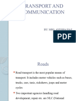 (Road) Transport and Communication