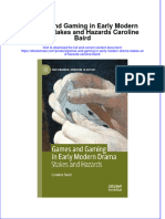 Games and Gaming in Early Modern Drama Stakes and Hazards Caroline Baird Full Chapter