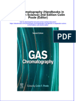 Gas Chromatography Handbooks in Separation Science 2Nd Edition Colin Poole Editor Full Chapter
