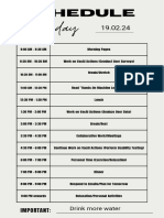 HIrwa Work Schedule