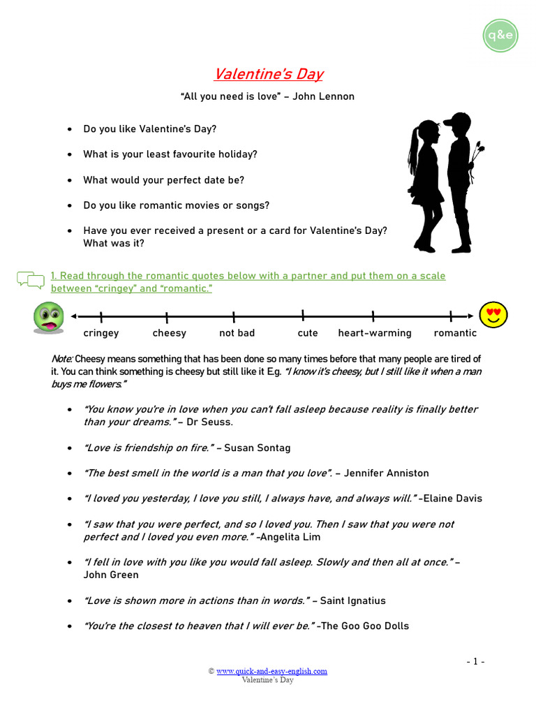 Valentine's Day Lesson Ideas for Teachers | PDF | Valentine's Day