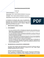 Informe Final de Instrucción #027-2023