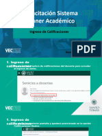 Capacitación Banner Académico - Ingreso de Calificaciones X Autoservicio Docentes