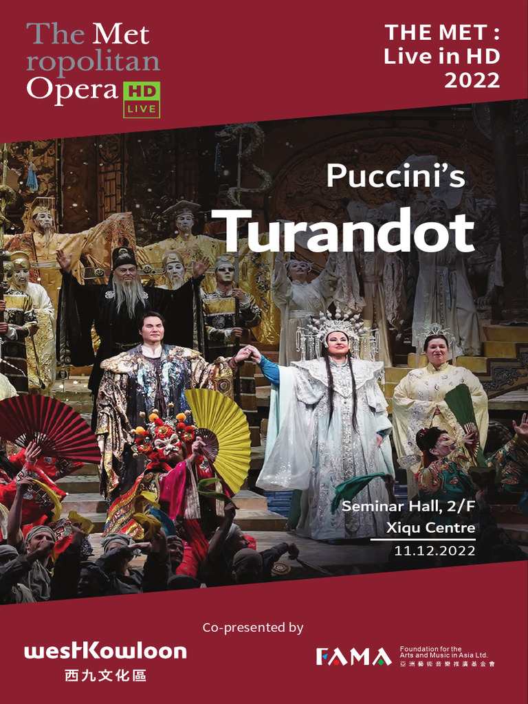 WK Turandot ENG 20221117 | PDF | Adaptations Of Works | Opera