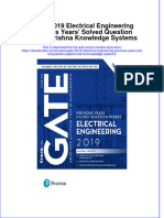 Gate 2019 Electrical Engineering Previous Years Solved Question Papers Trishna Knowledge Systems Full Chapter