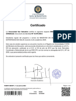 Certificado: GONZÁLEZ, Documento de Identidad #18.579.306-0
