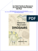 The Princeton Field Guide To Dinosaurs Third Edition Princeton Field Guides 69 Paul Ebook Full Chapter