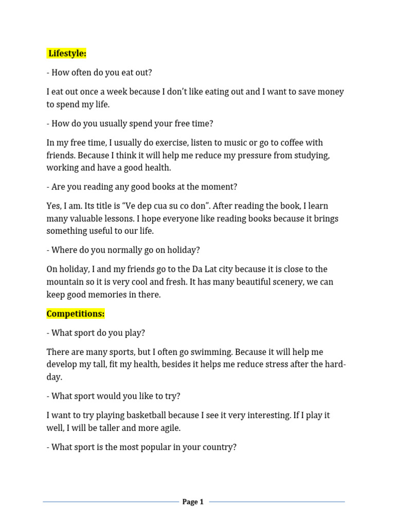 TA1 - Mid Term Test - Questionares | PDF | English Language | Vietnam
