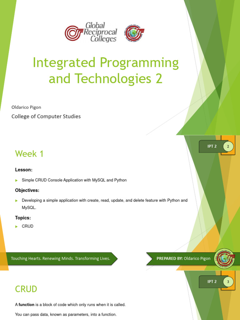 Python MySQL CRUD Application Guide | PDF | Button (Computing ...