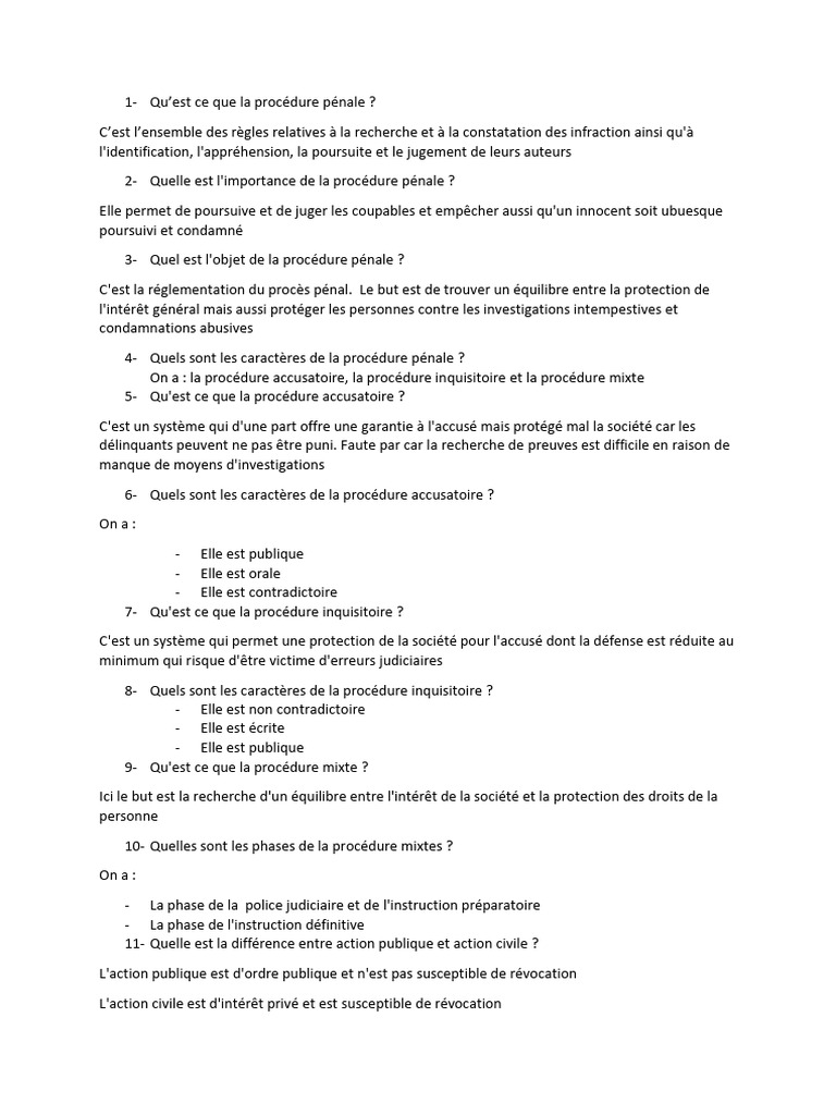Comprendre la procédure pénale | PDF | Délai de prescription | Magistrat