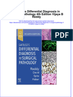 Gattusos Differential Diagnosis in Surgical Pathology 4Th Edition Vijaya B Reddy Full Chapter