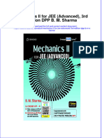 Mechanics Ii For Jee Advanced 3Rd Edition Dpp B M Sharma download pdf chapter