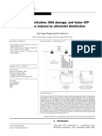 Bacterial Inactivation, DNA Damage, and Faster ATP Degradation Induced by Ultraviolet Disinfection