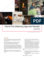 Home Fire Victims by Agen and Gender