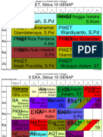 Jadwal Siklus 10 Genap