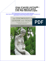The Psychology Of Gender And Health Conceptual And Applied Global Concerns M Pilar Sanchez Lopez  ebook full chapter