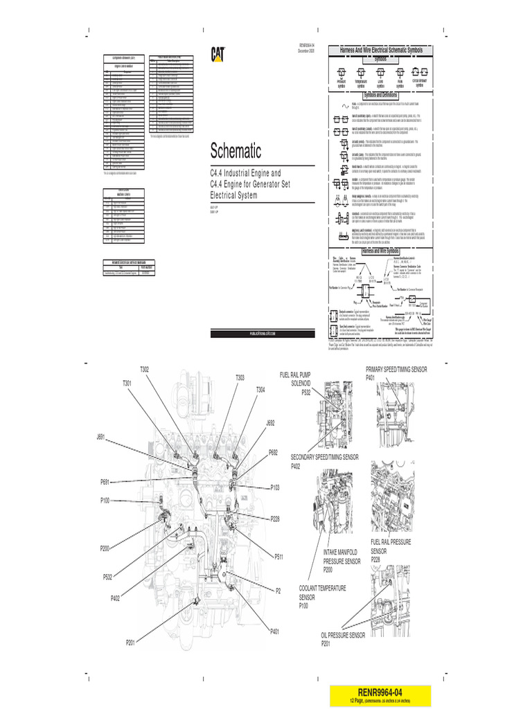 c4.4 Cat Motor Diagrama Electrico | PDF | Switch | Fuel Injection