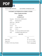 Course Plan (Operating System)