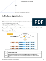 Package Specification - SAP Quick Guide