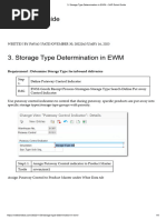 Storage Type Determination in EWM - SAP Quick Guide