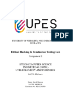 Ethical Hacking and Peneteration Testing Lab 2
