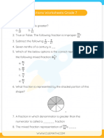 Fractions Worksheet-6