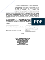 Formato 9-Certificación de Funcionalidad e Integralidad Del Proyecto