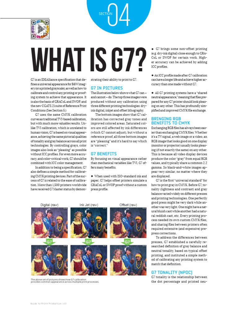 What Is G7 - Technical Specs & Benefits (Excerpt, Guide To Print ...