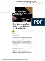 Recurring Inspection (IOT 5) in Embedded SAP EWM 2021 - LinkedIn