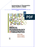 Medical Pharmacology Therapeutics 6Th Edition Derek G Waller download pdf chapter