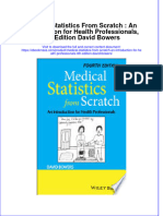 Medical Statistics From Scratch An Introduction For Health Professionals 4Th Edition David Bowers download pdf chapter