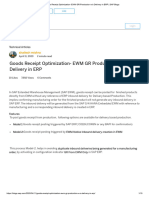 Goods Receipt Optimization - EWM GR Production W - o Delivery in ERP - SAP Blogs