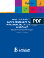 Bases y Reglamento PMB - Intercambio Académico - Es