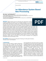 Face Recognition Attendance System Based On Real-Time Video Processing