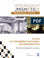 2014 - XV Congreso Numismatica