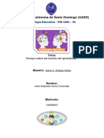 Ensayo Sobre Las Teorias Del Aprendizaje