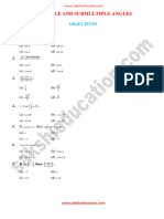 Multiple and Submultiple Angles