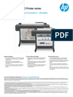 HP DesignJet T630 Printer Series