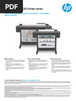 HP DesignJet T630 Printer Series