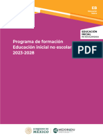 Programa Formacion. Educacion Inicial 2023-2028