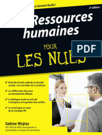 Les Ressources Humaines Pour Les Nuls 2ème Éd. (Sabine Wojtas (Wojtas, Sabine) )