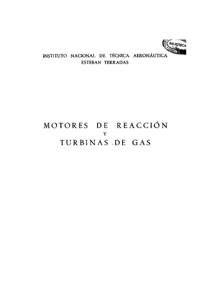Motores de Reacción y Turbinas de