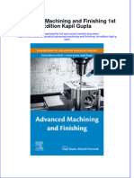 Advanced Machining and Finishing 1St Edition Kapil Gupta Full Chapter