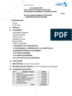 CURSO 6. IMPORTANCIA DE ENSEÑAR LA PALABRA DE DIOS