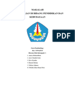 MAKALAH Pengendalian Pendidikan Kebudayaan