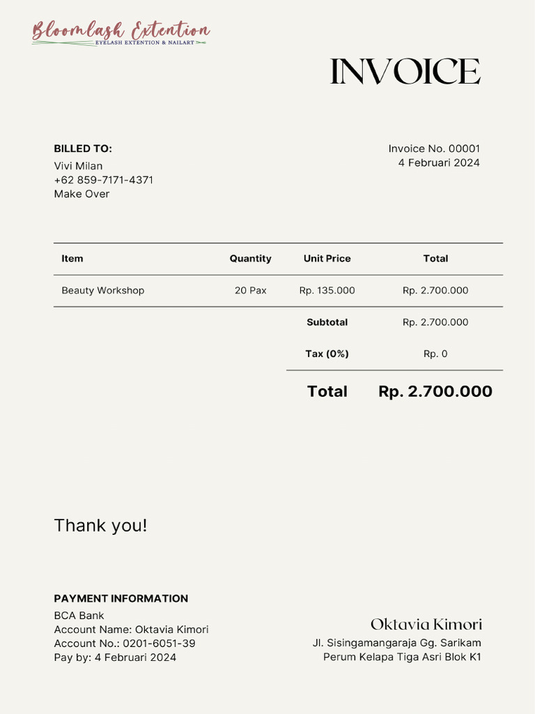 Invoice BL | PDF
