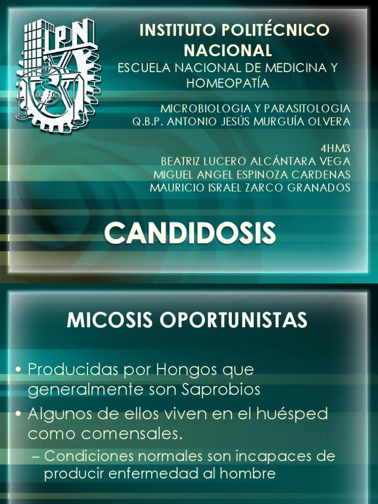 Micosis Oportunistas Candidosis | PDF | Candida (hongo) | VIH / SIDA