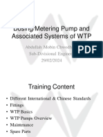 O&M of WTP Metering Pumps