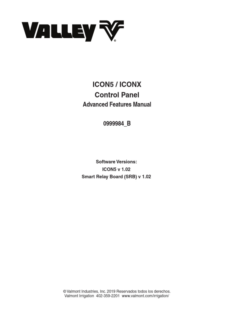 Icon5 Iconx Control Panel Advanced Features Owner's Manual | PDF | Menu ...
